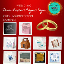 Charming Wedding Favor Boxes & Bags & tags