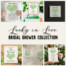 Lucky In Love ♥ Shamrock Heart ♥ Bridal Shower