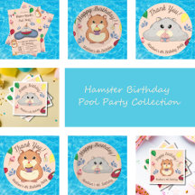 Hamster Birthday Pool Party