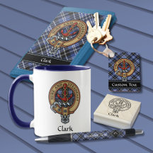 Clan Clark Tartan and Crest Collection