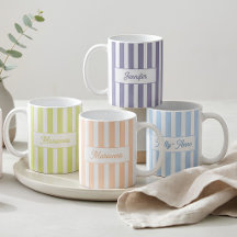 Pastel Monogram Mug Collection