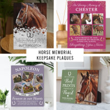 Horse Memorial Keepsake Plaque