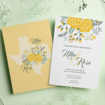 Yellow Rose of Texas Wedding - Gingham State