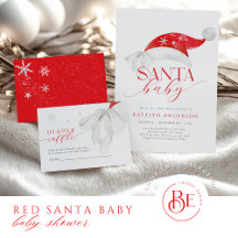 Red Santa Baby Shower 