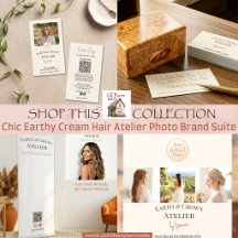 Chic Earthy Cream Hair Atelier Photo Brand Suite