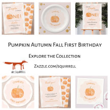 Pumpkin Autumn Fall Birthday Party