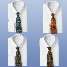 Ancient Tribal Pattern Inspired Neckties