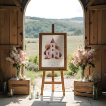 Rustic Pink Church Wedding Designs Collection