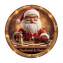 Santa’s Next Move – Funny Chess Christmas Ornament