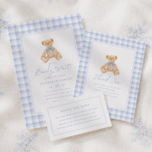 We Can Bearly Wait Vintage Teddy Bear Baby Shower
