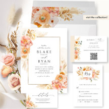 Peach Floral Delight and Cream Champagne