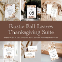 Fall Leaves Thanksgiving Dinner Collection