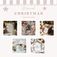 Vintage Ornament Botanical Christmas Party