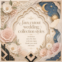 Faux Cutout Wedding Collection Styles