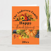 Fall Fruits Flowers And Foliage Happy Thanksgiving