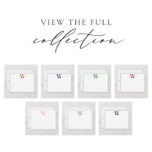 Modern Monogram Couple Stationery Note Card