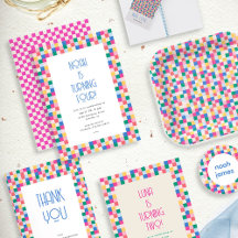 Playful Multicolor Blocks Kids Party Collection