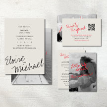 Modern Handwritten Overlay Wedding Suite