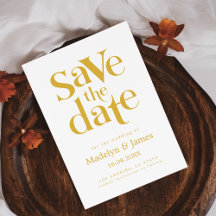 Wedding Retro Save The Date