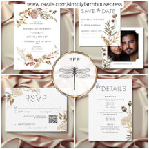 Rustic Boho Delicate Fall Wildflower Wedding