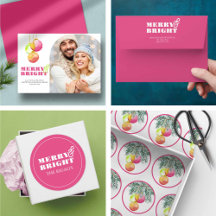 Merry and Bright Pink Christmas Collection