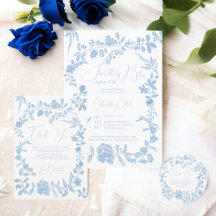 Something blue french vintage floral bridal shower