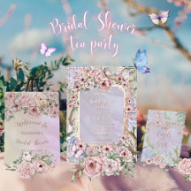 Vintage Peony Bridal Shower Tea Party