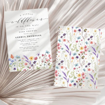 A little Wildflower Floral Garden Baby Shower
