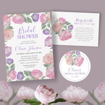 Romantic Floral Garden Bridal Shower Collection
