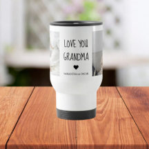 Modern Collage Photo Love You Grandma Best Gift