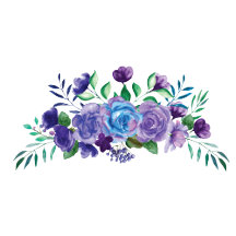 Rustic Lavender Watercolor Floral Wedding 