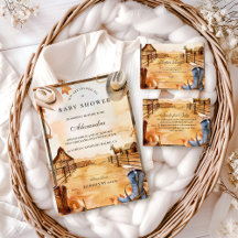 Wild West Cowboy Baby Shower