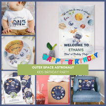 Family Birthday Party Outer Space Galaxy Theme