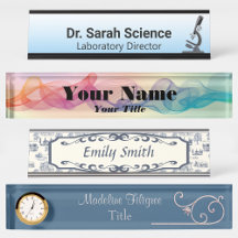 Name Plates and Desk Signs