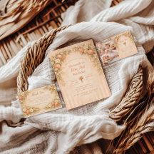 Peach Floral 1st Birthday