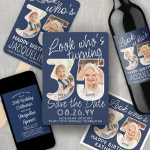 35th Birthday Party Invites & Decor • DIY Colors