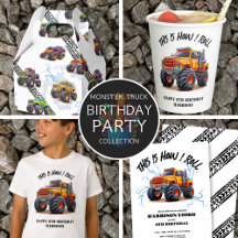 Exciting Boys Monster Truck Birthday Party Suite