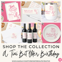 A Tini Bit Older Birthday Aesthetic Party Supplies