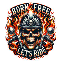 🔥Skull & Flames Biker Gear: Apparel & Accessories