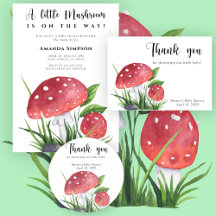 Fly agaric Baby shower
