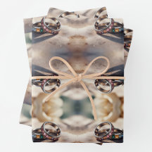Engagement ring Wrapping Paper Sheets 
