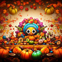 KIDS FUN THANKSGIVING CARDS