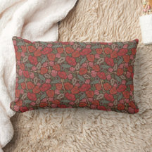 Victorian Steampunk Old Lock Key Red Poppy Pattern