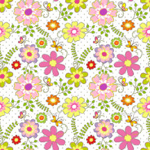 Cute Colorful Springtime Flower Garden