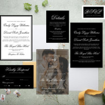 Classic Black and White Wedding Collection