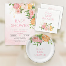 Citrus Baby Shower Invitation Collection