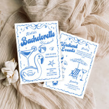 Blue Last Toast Beach Bachelorette Party