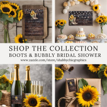 Boots and Bubbly Bridal Shower Collection