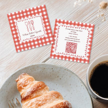 Cute Rustic Farmhouse Gingham Business Supply