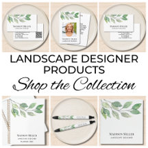 Landscape Designer Greenery Business Collection